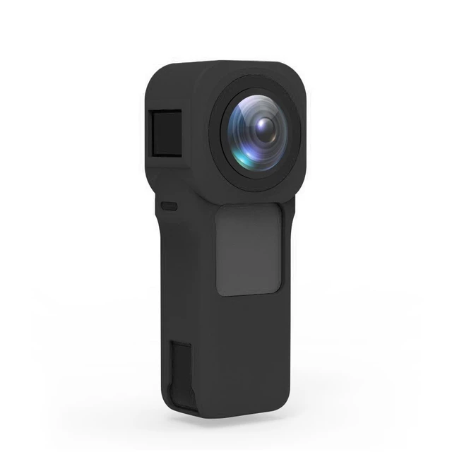 Alt view image 4 of 4 - PULUZ Silicone Protective Case with Lens Cover for Insta360 One RS 1-Inch 360 Edition(Black)