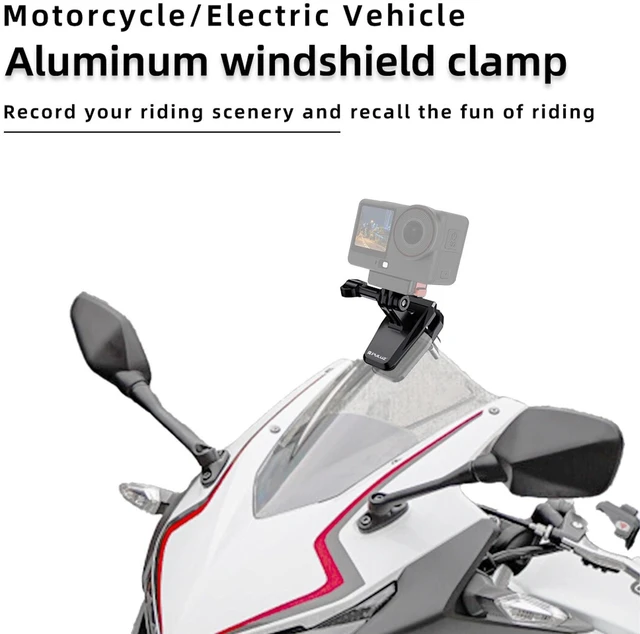 Main image of PULUZ Motorcycle Windshield Clip Bracket Camera Mount (Black)