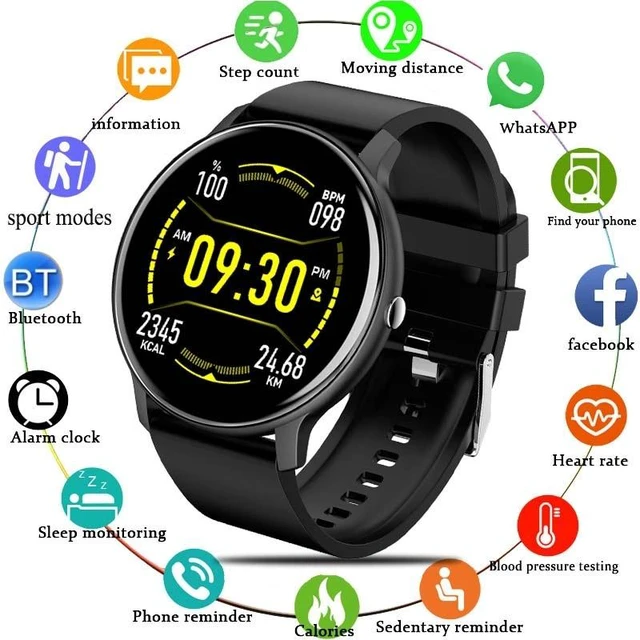 Alt view image 3 of 12 - BW0223 Heart Rate/Blood Oxygen/Blood Pressure Monitoring Bluetooth Smart Calling Watch, Color: Silicone Black Silicone Black