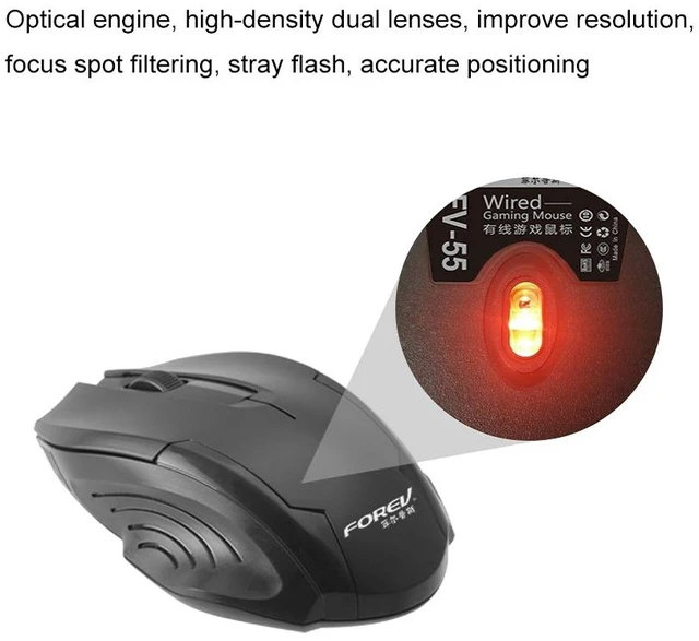 Alt view image 4 of 5 - FV-55 Wired Business Optical Mouse