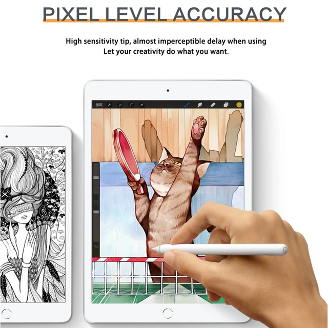 Alt view image 4 of 6 - JT11 Universal Active Capacitive Stylus Pen (White)