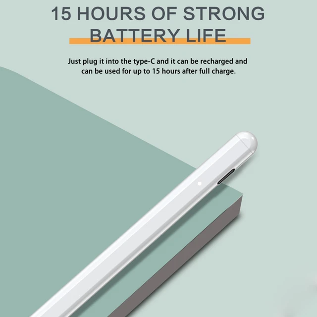 Alt view image 5 of 6 - JT11 Universal Active Capacitive Stylus Pen (White)