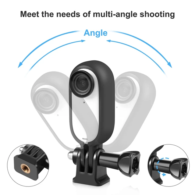 Alt view image 3 of 6 - For Insta360 GO 3 / GO 3S PULUZ Body Plastic Protective Frame Cage with Screw & Adapter (Black) (Black)