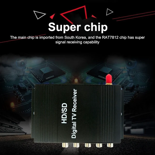 Alt view image 5 of 6 - High Speed ISDB-T Mobile Digital Car TV Receiver, Suit for Brazil / Peru / Chile etc. South America Market(Black)