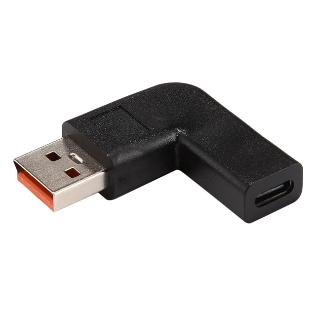 Alt view image 2 of 2 - USB-C / Type-C Female to Yoga 3 Male 90 Degrees Angled Power Adapter Connector for