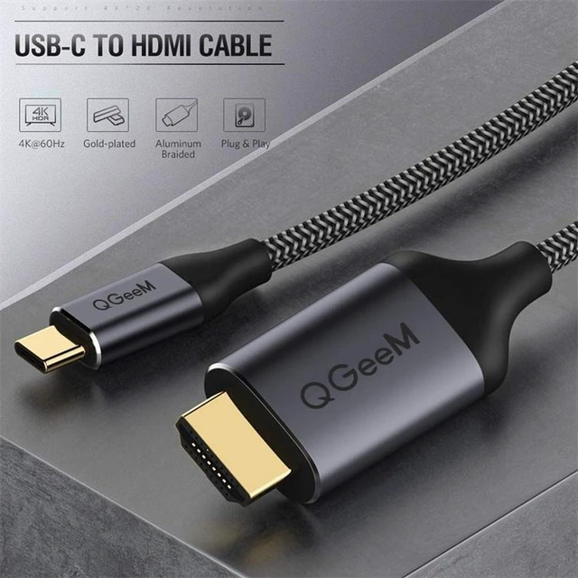 Alt view image 2 of 5 - QGeeM QG-UA09 Type-C To HDMI Cable 3m 3m