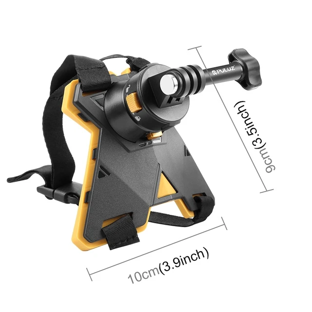Alt view image 2 of 7 - PULUZ Magnetic Quick Release Motorcycle Helmet Chin Strap Mount (Black)