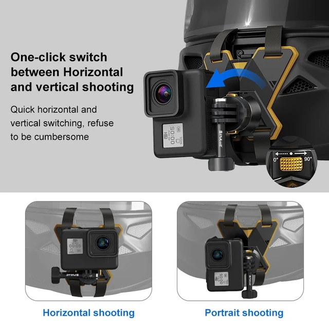 Alt view image 5 of 7 - PULUZ Magnetic Quick Release Motorcycle Helmet Chin Strap Mount (Black)