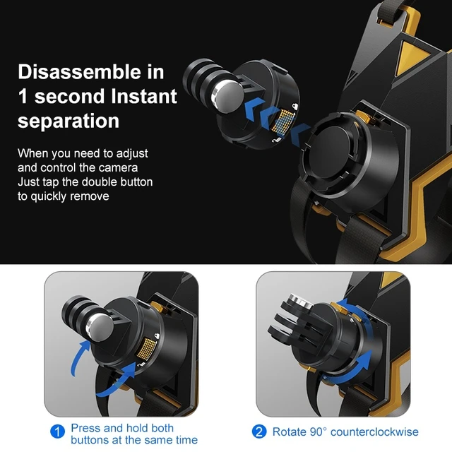 Alt view image 7 of 7 - PULUZ Magnetic Quick Release Motorcycle Helmet Chin Strap Mount (Black)