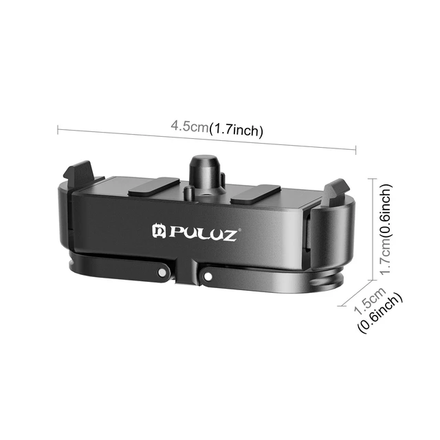 Alt view image 3 of 7 - For GoPro HERO13 Black PULUZ Magnetic Quick Release Metal Base (Black)