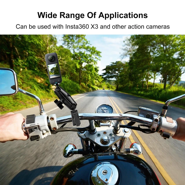 Alt view image 5 of 6 - PULUZ Motorcycle Crab Clamp Handlebar Fixed Mount Holder for GoPro and Other Action Cameras(Black)