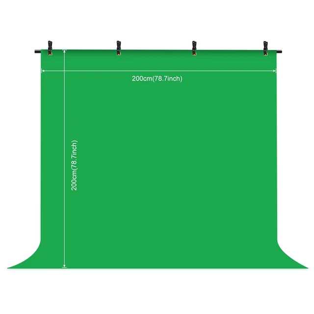 Main image of PULUZ 2x2m T-Shape Photo Studio Background Support Stand Backdrop Crossbar Bracket Kit with Clips(Green) (Green)