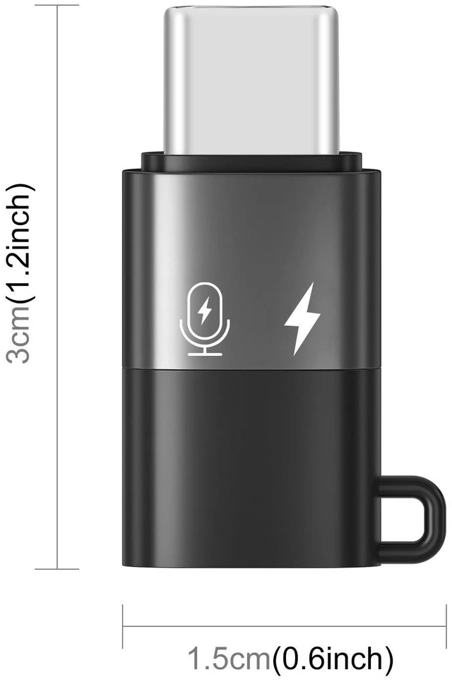 Main image of PULUZ 8 Pin to USB-C / Type-C OTG Adapter (Black) (Black)