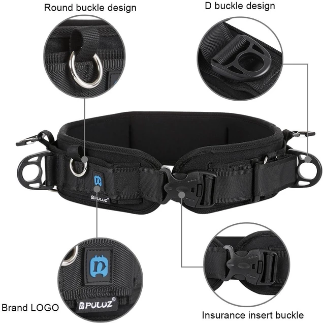 Alt view image 3 of 7 - PULUZ Multi-functional Bundle Waistband Strap Belt with Hook for SLR / DSLR Cameras