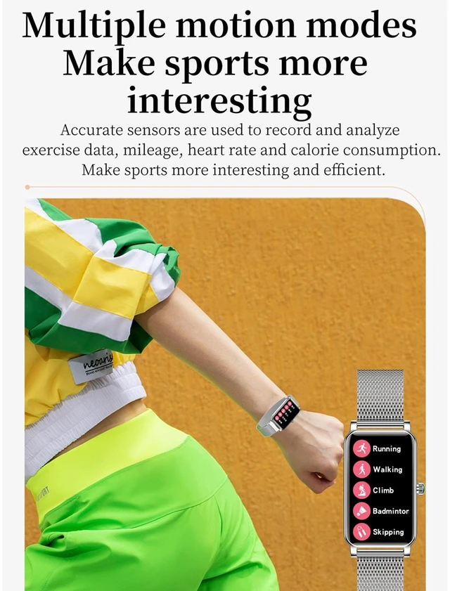 Alt view image 5 of 14 - ZX19 1.45 inch HD Screen Bluetooth 5.0 IP68 Waterproof Women Smart Watch, Support Sleep Monitor / Menstrual Cycle Reminder / Heart Rate Monitor / Blood Oxygen Monitoring, Style: Steel Strap