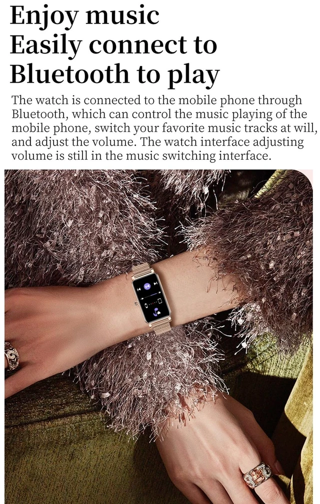 Alt view image 7 of 14 - ZX19 1.45 inch HD Screen Bluetooth 5.0 IP68 Waterproof Women Smart Watch, Support Sleep Monitor / Menstrual Cycle Reminder / Heart Rate Monitor / Blood Oxygen Monitoring, Style: Steel Strap