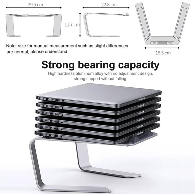 Main image of BONERUY P49 Aluminium Alloy Heat-Dissipating Notebook Holder Storage Heightened Holder(Silver)