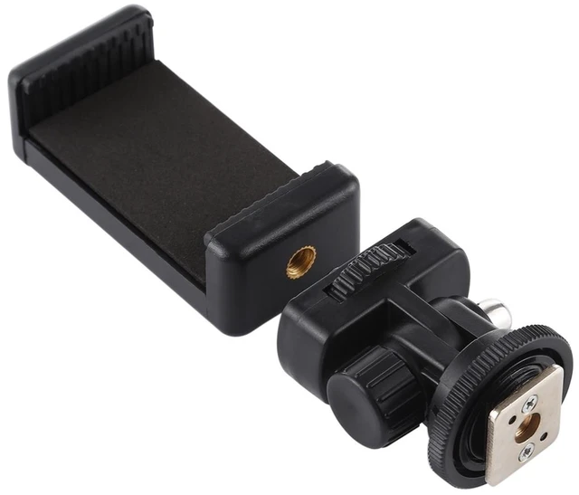 Main image of PULUZ 1/4 inch Screw Thread Cold Shoe Tripod Mount Adapter with Phone Clamp