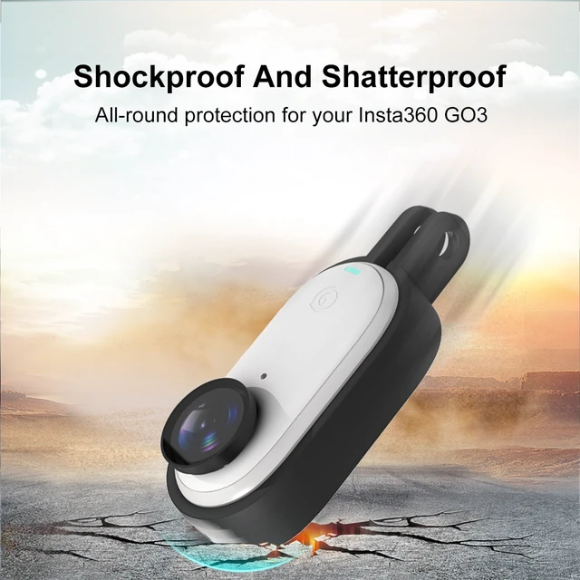 Alt view image 4 of 5 - For Insta360 GO 3 / GO 3S PULUZ Body Plastic Protective Frame Cage with Screw & Quick Release Buckle (Black) (Black)