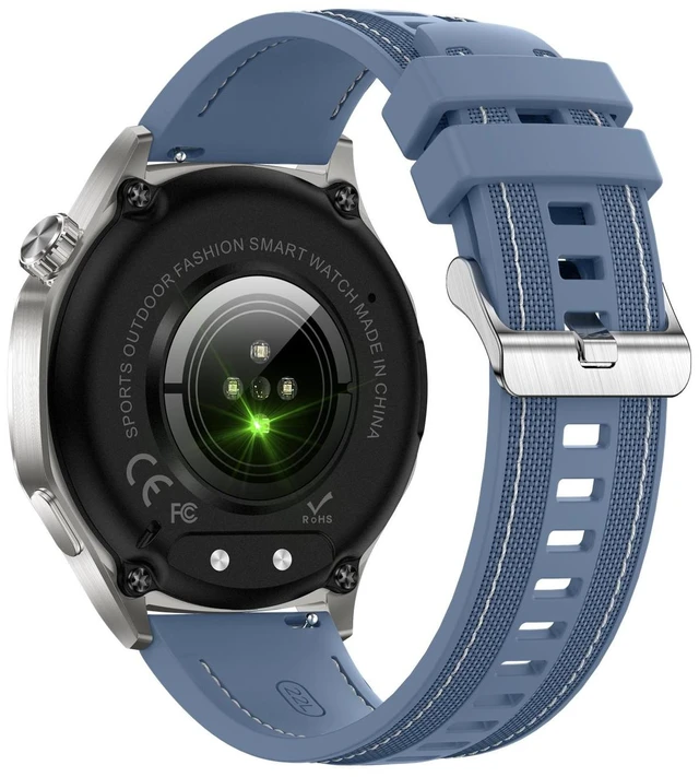 Alt view image 5 of 14 - AK83 BT Call Smart Watch, Support Blood Pressure / Heart Rate / Sports Health Monitoring Fitness Tracker (Steel 3-Bead Steel)