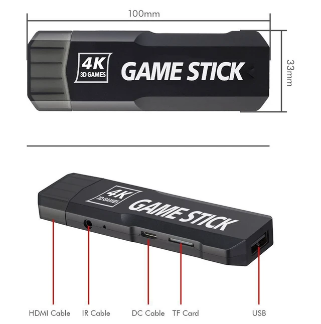 Alt view image 2 of 4 - GD10 2.4G Wireless 4K HD TV Game Console PSP Game Box 32G Built-in 15,000 Games 32G Built-in 15,000 Games