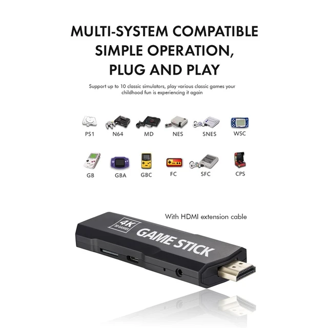 Alt view image 3 of 4 - GD10 2.4G Wireless 4K HD TV Game Console PSP Game Box 32G Built-in 15,000 Games 32G Built-in 15,000 Games