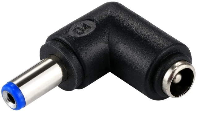 Main image of DC 5521 Male to DC 5521 Female Connector Power Adapter for Laptop Notebook, 90 Degree Right Angle Elbow