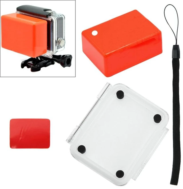 Main image of Floaty Sponge Waterproof Case Backdoor Cover with Adhesive Sticker + Lanyard for SJ4000 / SJ5000 / SJ6000
