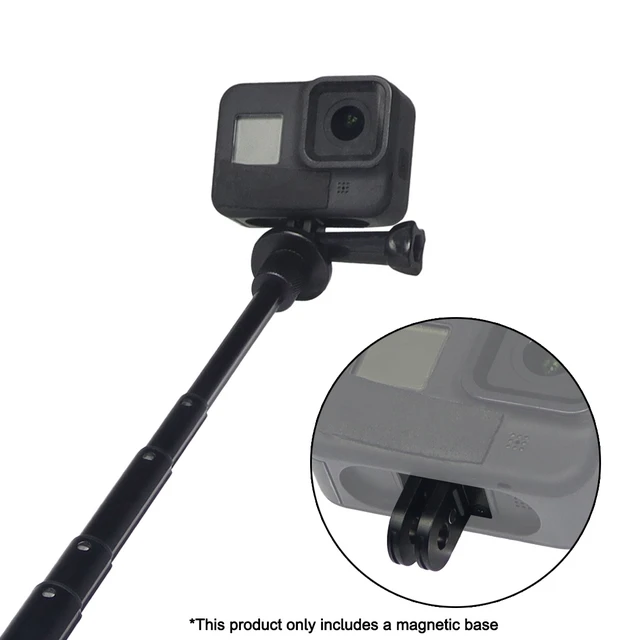 Alt view image 3 of 4 - Metal Folding Magnetic Replacement Base for GoPro HERO13 Black/HERO12 Black /HERO11 Black /HERO10 Black / HERO9 Black / HERO8 Black/MAX