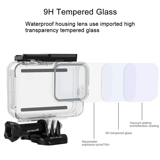 Alt view image 2 of 5 - PULUZ 60m Underwater Depth Diving Case Waterproof Camera Housing for GoPro HERO8 Black