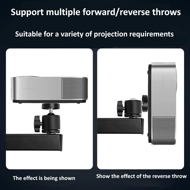 Alt view image 3 of 11 - Wall-mounted Projector Bracket Foldable Telescopic Arm Wall Stand Projector Bracket