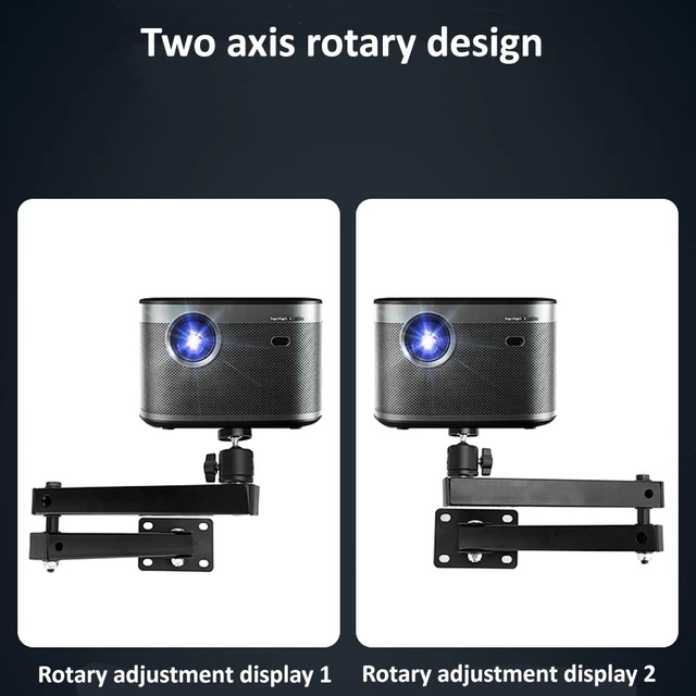 Alt view image 4 of 11 - Wall-mounted Projector Bracket Foldable Telescopic Arm Wall Stand Projector Bracket