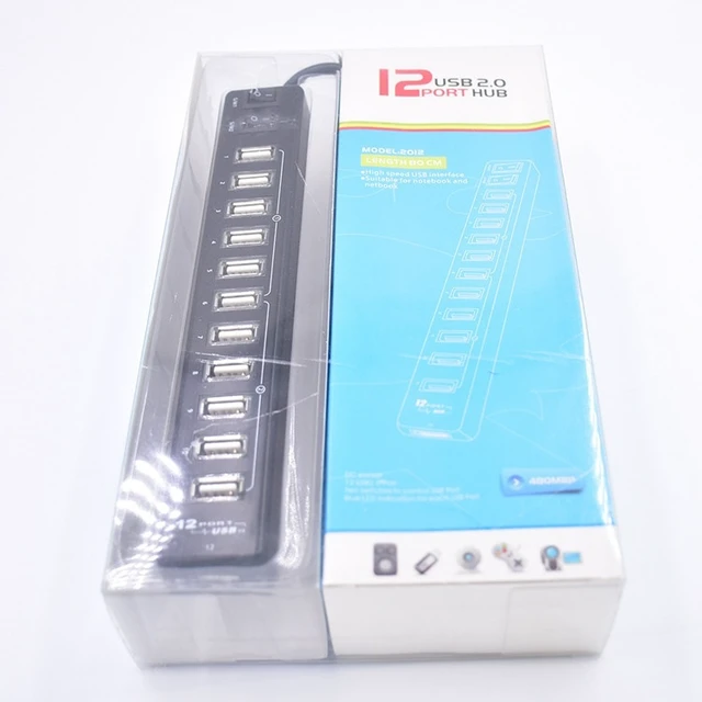 Alt view image 3 of 4 - 12-Port USB 2.0 HUBSuitable for Notebook / Netbook(Black)
