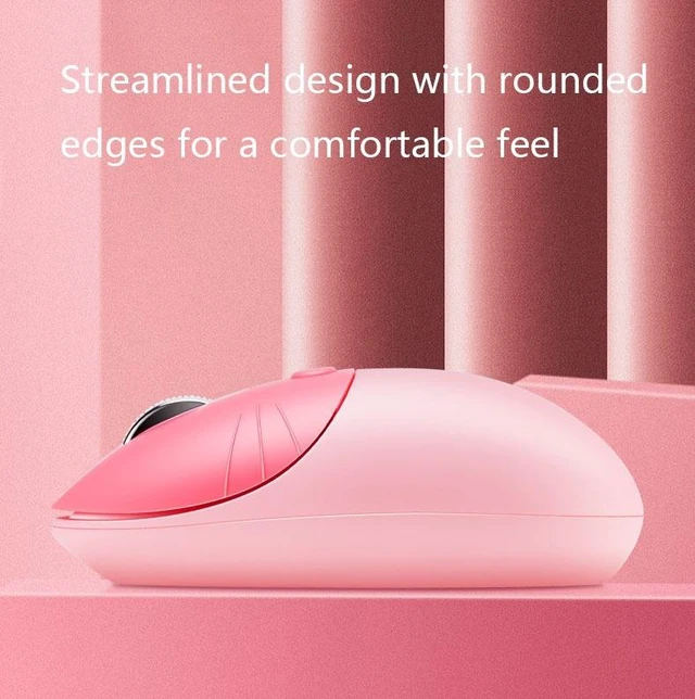 Alt view image 3 of 5 - M3 3 Keys Cute Silent Laptop Wireless Mouse, Spec: Bluetooth Wireless Version (Gray Black) Bluetooth Wireless Version (Gray Black)