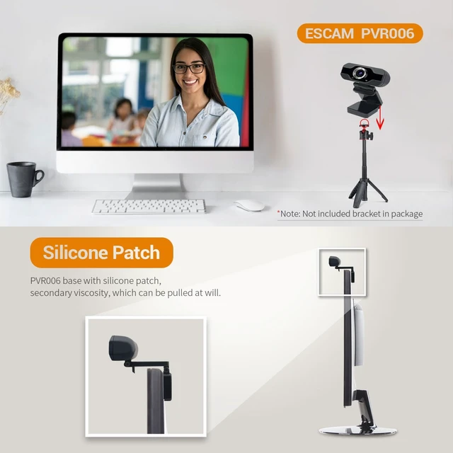 Alt view image 5 of 7 - ESCAM PVR006 HD 1080P USB2.0 HD Webcam with Microphone for PC