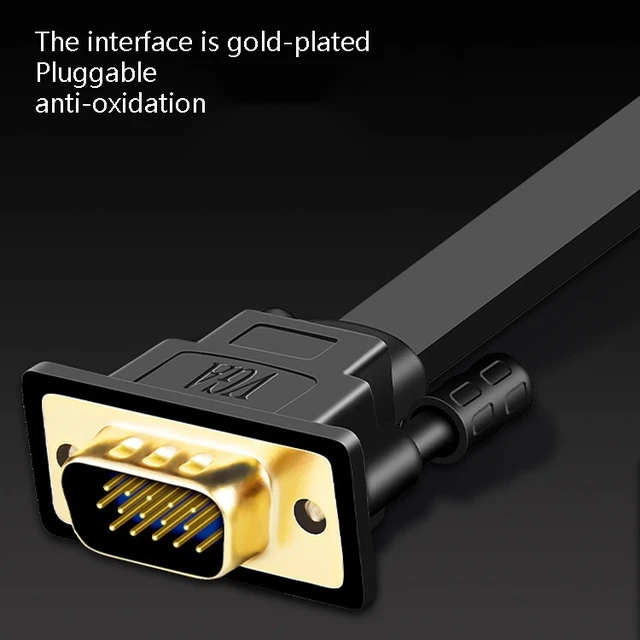 Alt view image 5 of 7 - 3m JH HV10 1080P HDMI to VGA Cable Projector TV Box Computer Notebook Industrial Display Adapter Cable 3m