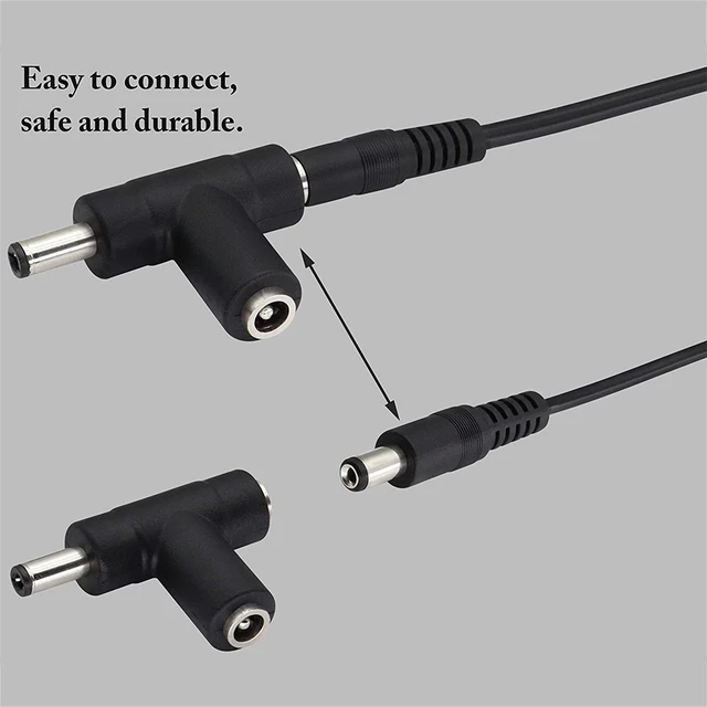 Alt view image 4 of 5 - 2A 5.5 x 2.1mm DC Power Supply Adapter Plug Coiled Cable Car Charger, Length: 40-140cm