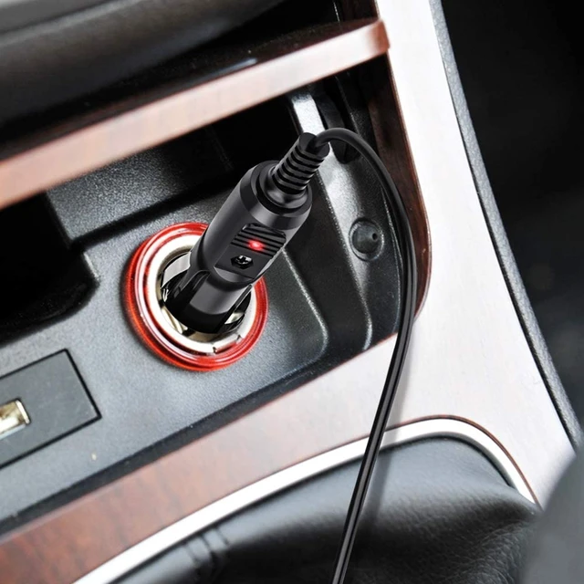 Alt view image 5 of 5 - 2A 5.5 x 2.1mm DC Power Supply Adapter Plug Coiled Cable Car Charger, Length: 40-140cm