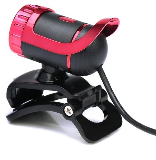 Main image of HXSJ A859 480P Computer Network Course Camera Video USB Camera Built-in Sound-absorbing Microphone(No Camera Function Red) Red
