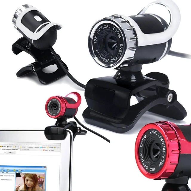 Alt view image 3 of 4 - HXSJ A859 480P Computer Network Course Camera Video USB Camera Built-in Sound-absorbing Microphone(No Camera Function Red) Red