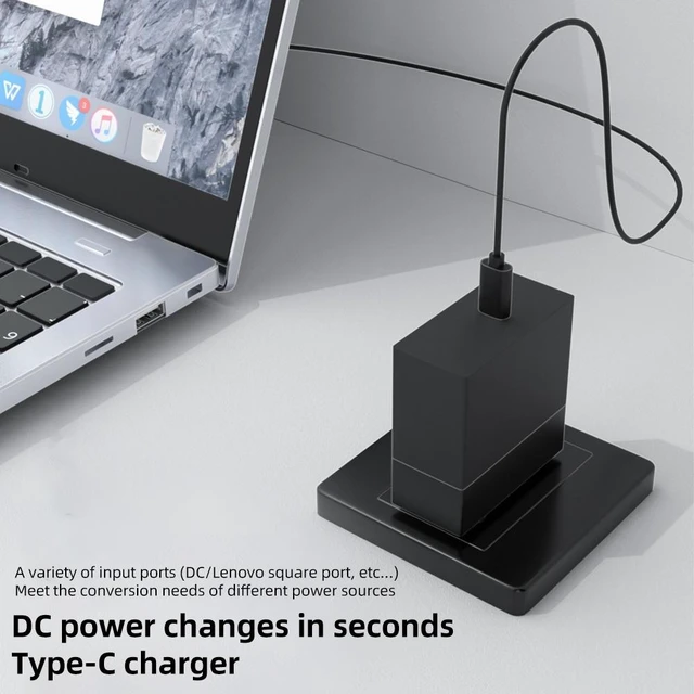 Alt view image 2 of 3 - 100W N 3.5X1.35mm Female to USB-C/Type-C Male Plug Charging Adapter 3.5X1.35mm