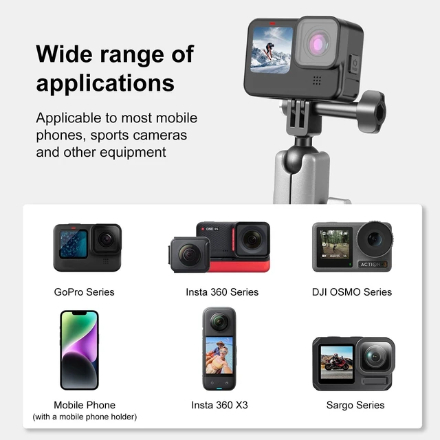 Alt view image 6 of 7 - PULUZ Car Suction Cup Arm Mount with Mount Adapter & Long Screw