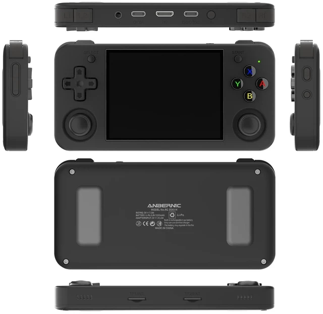 Alt view image 2 of 7 - ANBERNIC RG35XX H Handheld Game Console 3.5 Inch IPS Screen Linux System 64GB (Black)