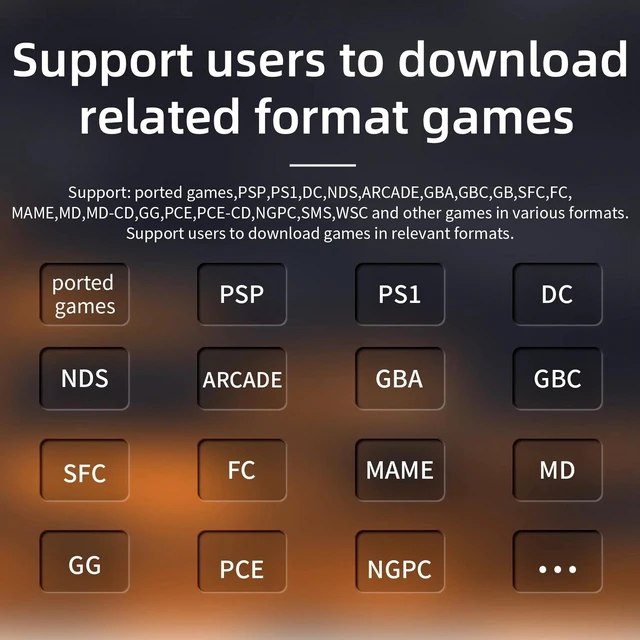 Alt view image 7 of 7 - ANBERNIC RG35XX H Handheld Game Console 3.5 Inch IPS Screen Linux System 64GB (Black)