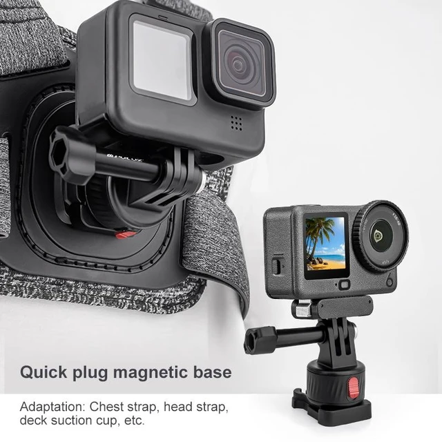 Alt view image 2 of 6 - PULUZ Action Camera Quick Release Magnetic Base Adapter (Black)