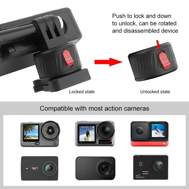 Alt view image 5 of 6 - PULUZ Action Camera Quick Release Magnetic Base Adapter (Black)