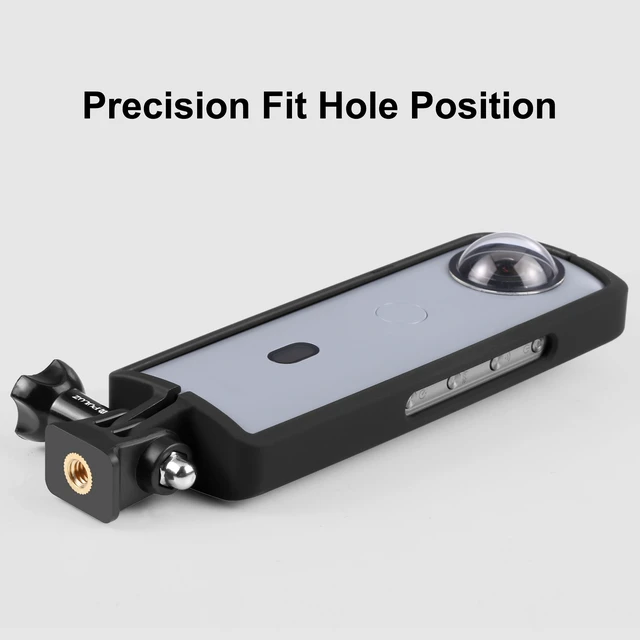 Alt view image 4 of 5 - PULUZ PC ABS Plastic Protective Frame for Ricoh Theta SC2, with Adapter Mount & Screw(Black)
