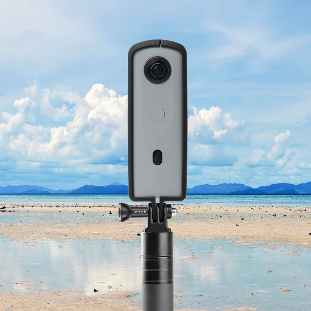 Alt view image 5 of 5 - PULUZ PC ABS Plastic Protective Frame for Ricoh Theta SC2, with Adapter Mount & Screw(Black)