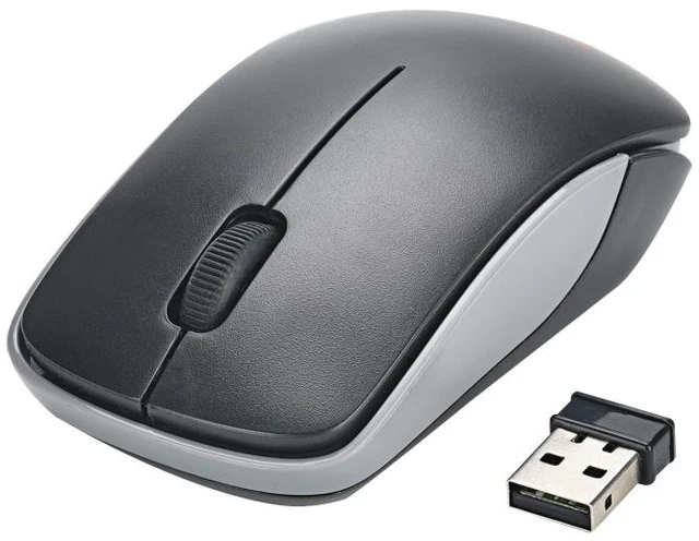 Alt view image 2 of 3 - MC Saite MC-367 2.4GHz Wireless Mouse with USB Receiver for Computer PC Laptop (Black)