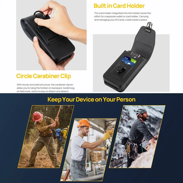 Alt view image 4 of 4 - Ulefone Armor Holster Multi-Purpose Phone Pouch Waist Bag For Ulefone Armor 26 Ultra (Black)